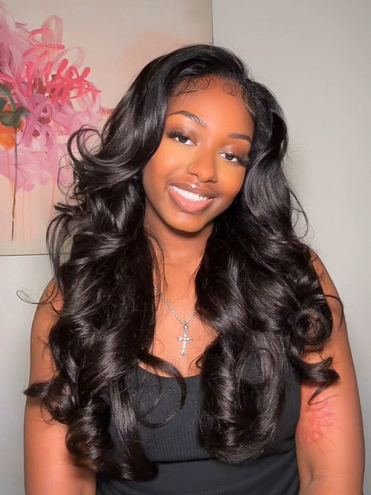 belvedon-Styled Butterfly Cut Layered Yaki Straight Glueless Install Half Wig With Draw-string Beginner Friendly
