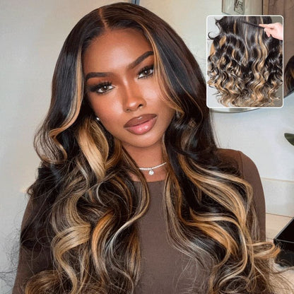 Glueless Drawstring Wig 13×6 HD Lace 24 Inch 250% Density – Invisible Knots Pre Bleached Pre Plucked Pre Cut – Out Box Ready Human Hair Wig